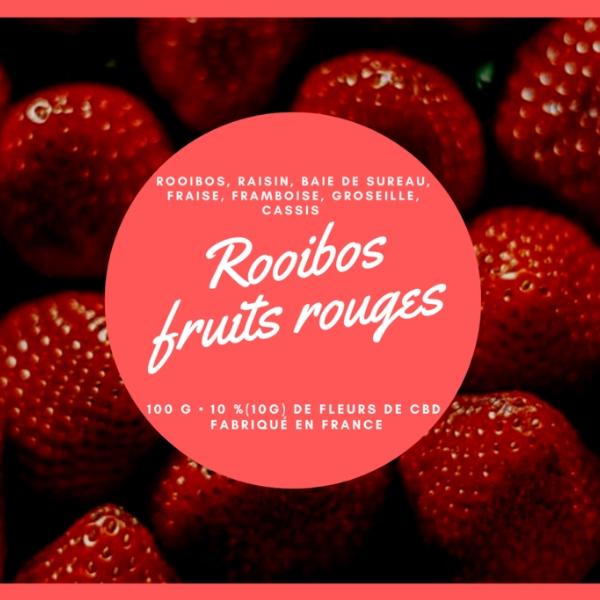 ROOIBOS BIO Fruits Rouges au CBD 10% - 100 Grammes