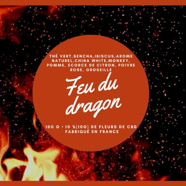 THE Détox BIO Feu du dragon au CBD 10% - 100 Grammes