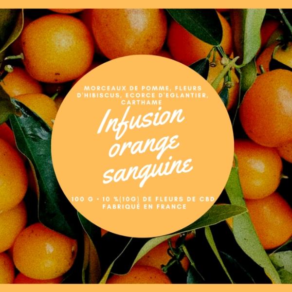 INFUSION BIO Orange sanguine au CBD 10% - 100 Grammes